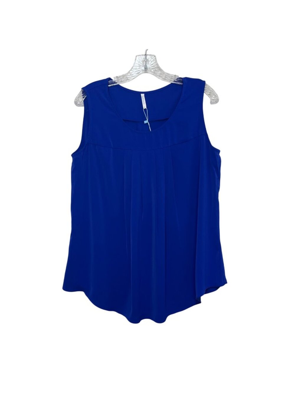 Netsmile Sleeveless Pleated Blouse Womens Large Blue New